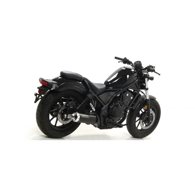 74504RBA Kit terminale Rebel con fondello in alluminio lucido Honda CMX 500 Rebel 2020-2021 500 cc