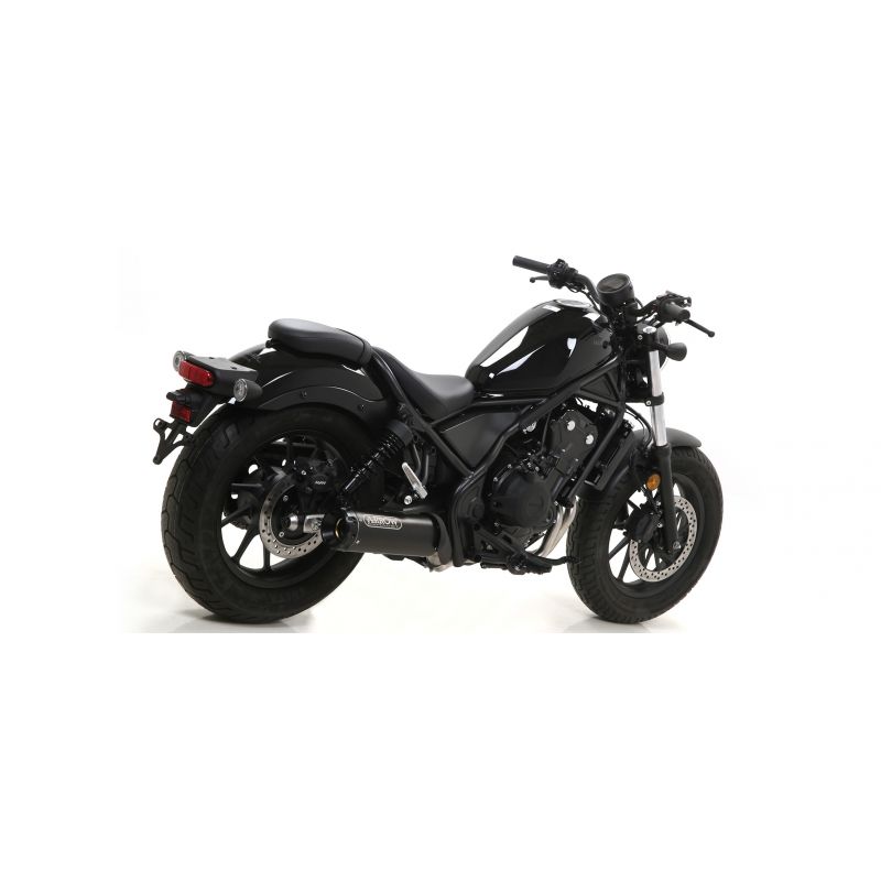 74504RBA Kit terminale Rebel con fondello in alluminio lucido Honda CMX 500 Rebel 2020-2021 500 cc