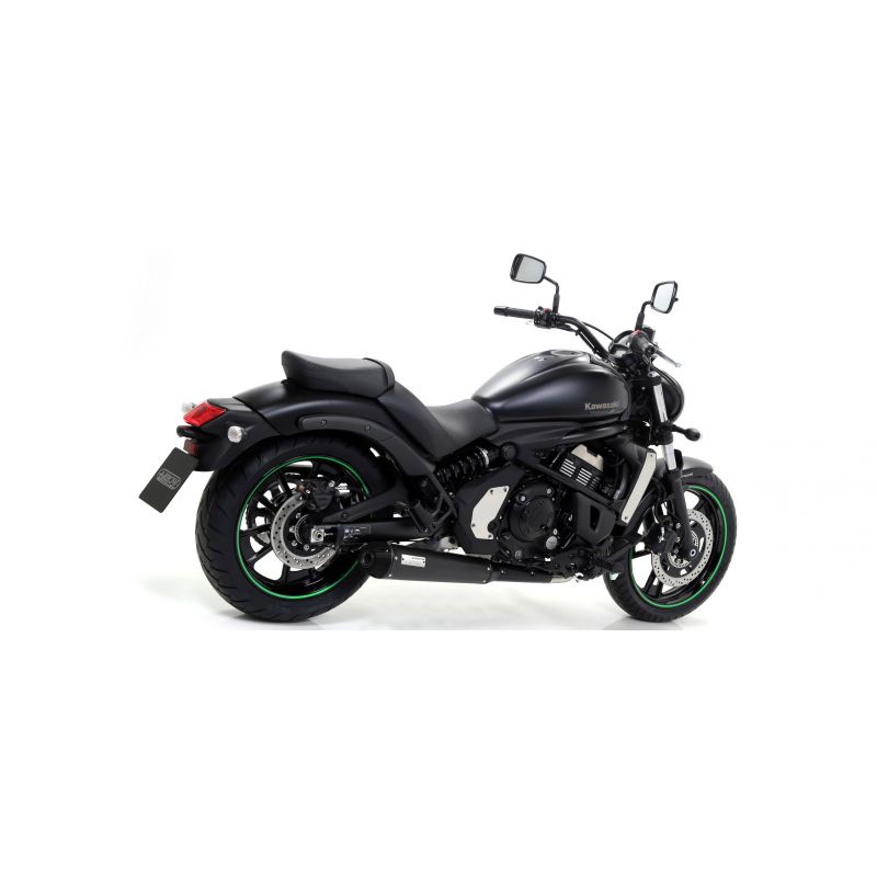 Kit completo Rebel con fondello posteriore in alluminio lucido Kawasaki Vulcan S 650 2014-2016 650 cc
