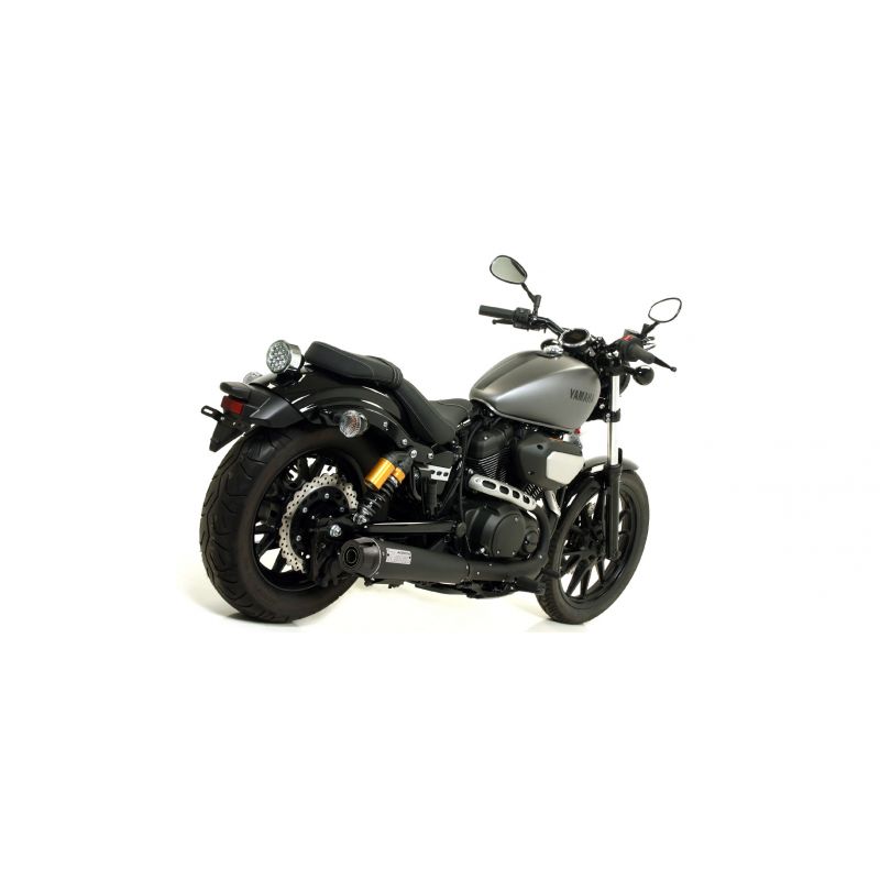 Kit terminale Rebel con fondello in alluminio lucido Yamaha XV (Bolt) 950 R 2014-2016 950 cc
