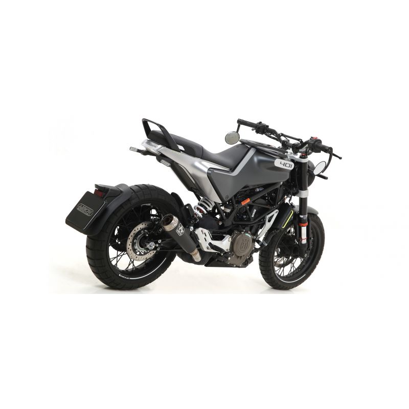 Terminale Indy Race titanio con fondello carby Husqvarna Svartpilen / Vitpilen 401 2020- 400 cc