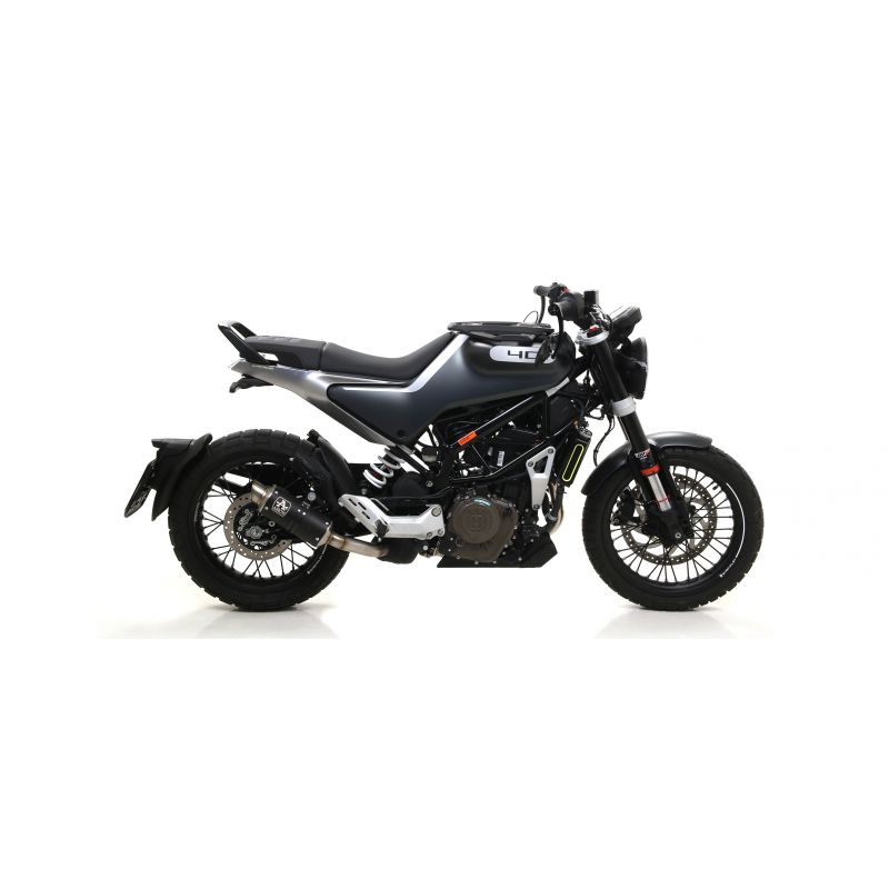 Terminale Indy Race titanio con fondello carby Husqvarna Svartpilen / Vitpilen 401 2020- 400 cc