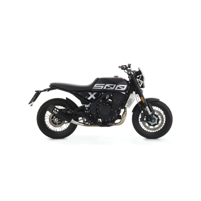74508RB Kit terminale Rebel con fondello in carbonio Brixton CrossFire 500 X 2021-2022 500 cc
