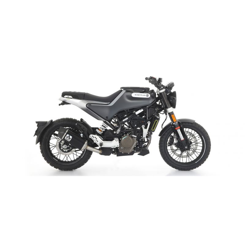 Terminale Indy Race titanio con fondello carby Husqvarna Svartpilen / Vitpilen 125 2021-2022 125 cc
