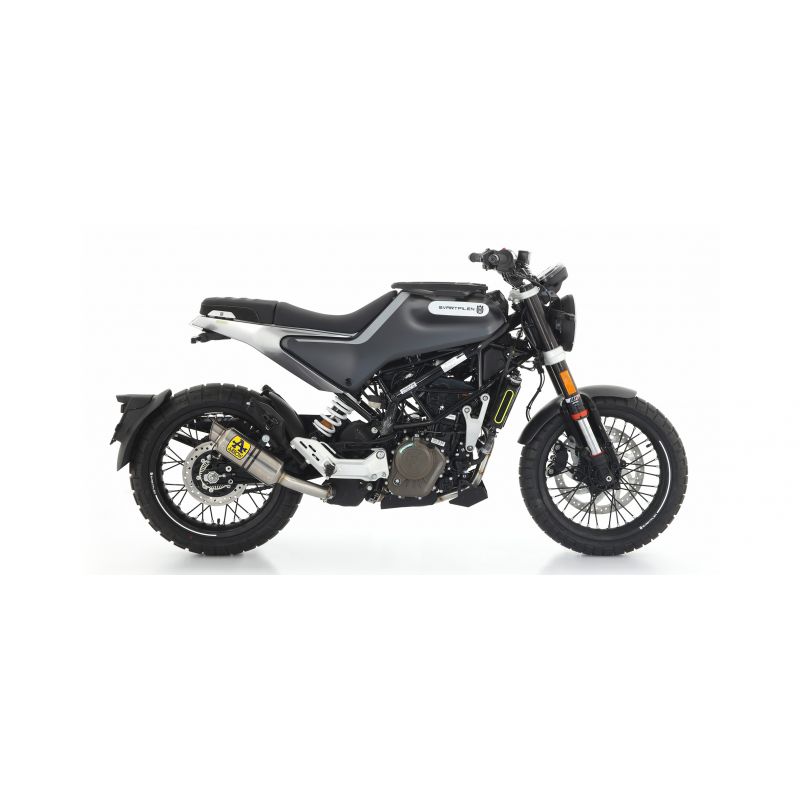 Terminale Indy Race titanio con fondello carby Husqvarna Svartpilen / Vitpilen 125 2021-2022 125 cc