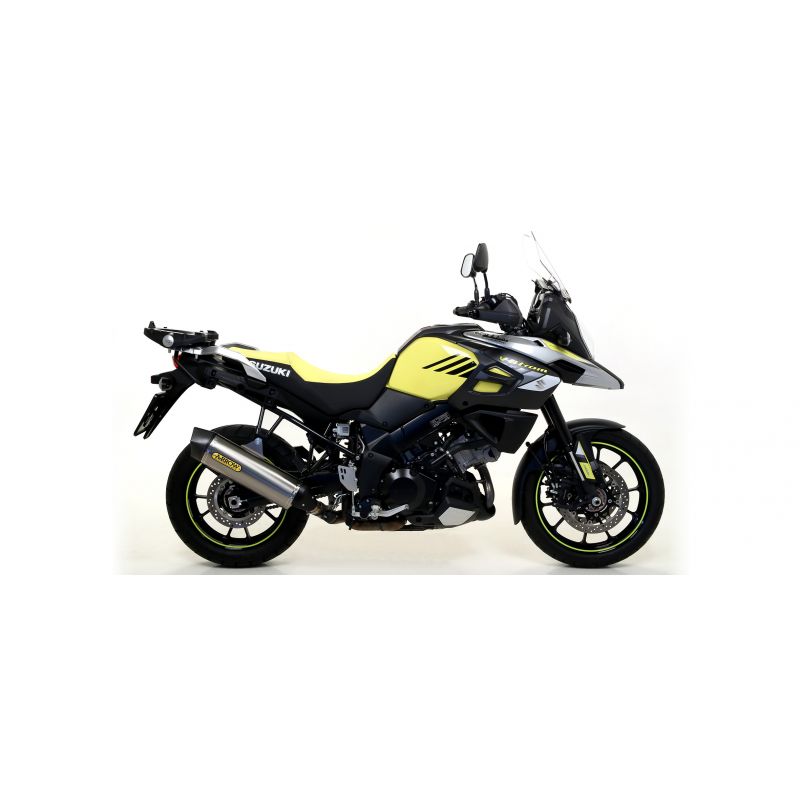 Terminale Sonora titanio Dark" con fondello carby" Suzuki V-STROM 1000 2017-2020 1000 cc
