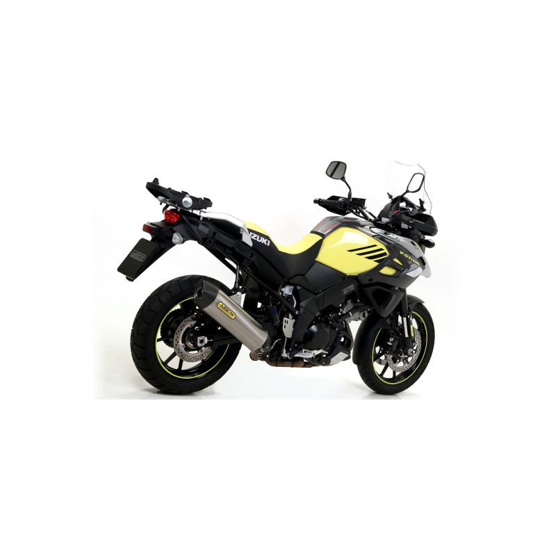 Terminale Sonora titanio Dark" con fondello carby" Suzuki V-STROM 1000 2017-2020 1000 cc