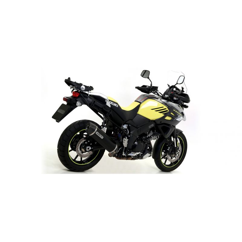 Terminale Sonora titanio Dark" con fondello carby" Suzuki V-STROM 1000 2017-2020 1000 cc