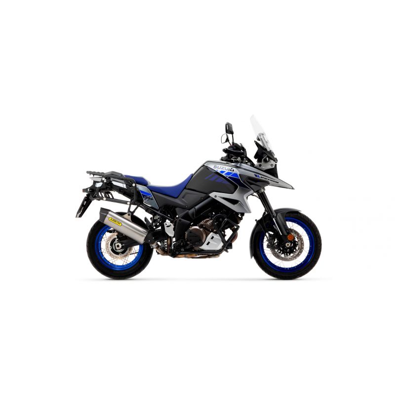 Terminale Sonora titanio Dark" con fondello carby" Suzuki V-STROM 1050 2020-2022 1050 cc