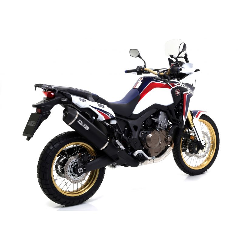 Terminale Sonora titanio Dark" con fondello carby" Honda CRF 1000L Africa Twin 2016-2019 1000 cc