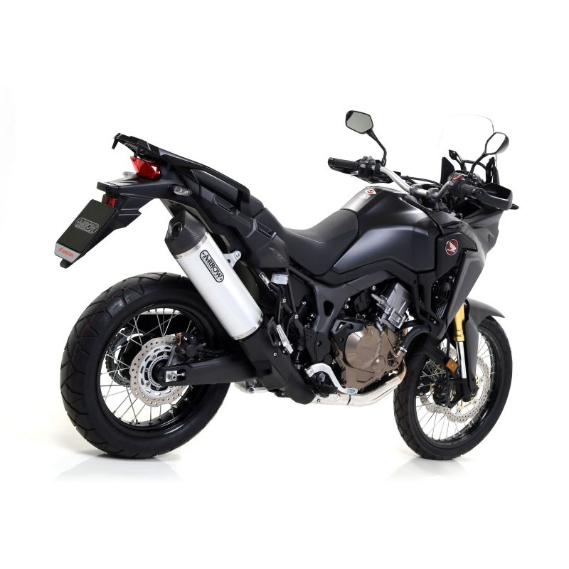 Terminale Sonora titanio Dark" con fondello carby" Honda CRF 1000L Africa Twin 2016-2019 1000 cc