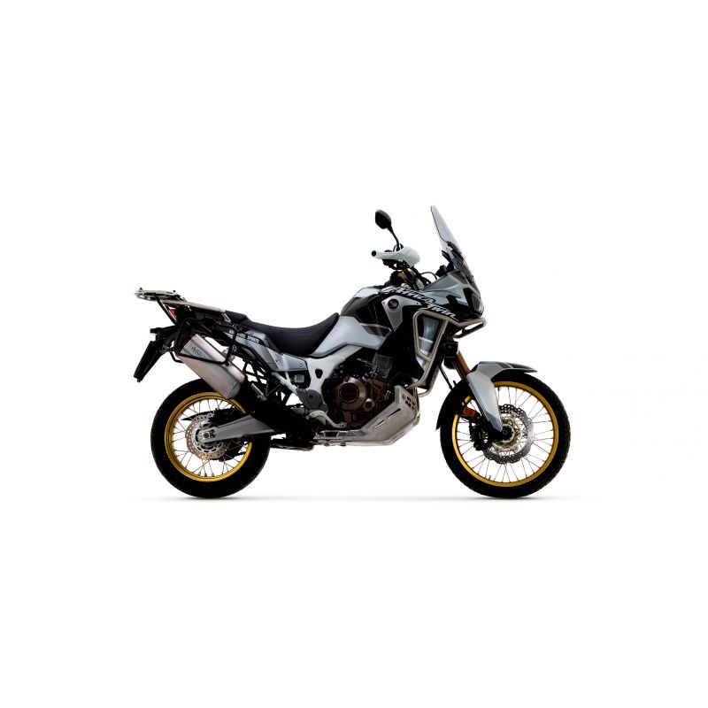 Terminale Sonora titanio Dark" con fondello carby" Honda Africa Twin ADV Sports 2018-2019 1000 cc