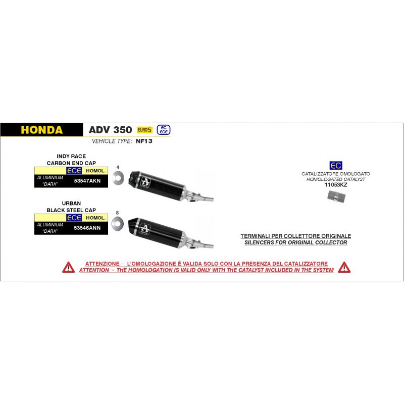 Kit catalizzatore Honda ADV 350 2022- 350 cc