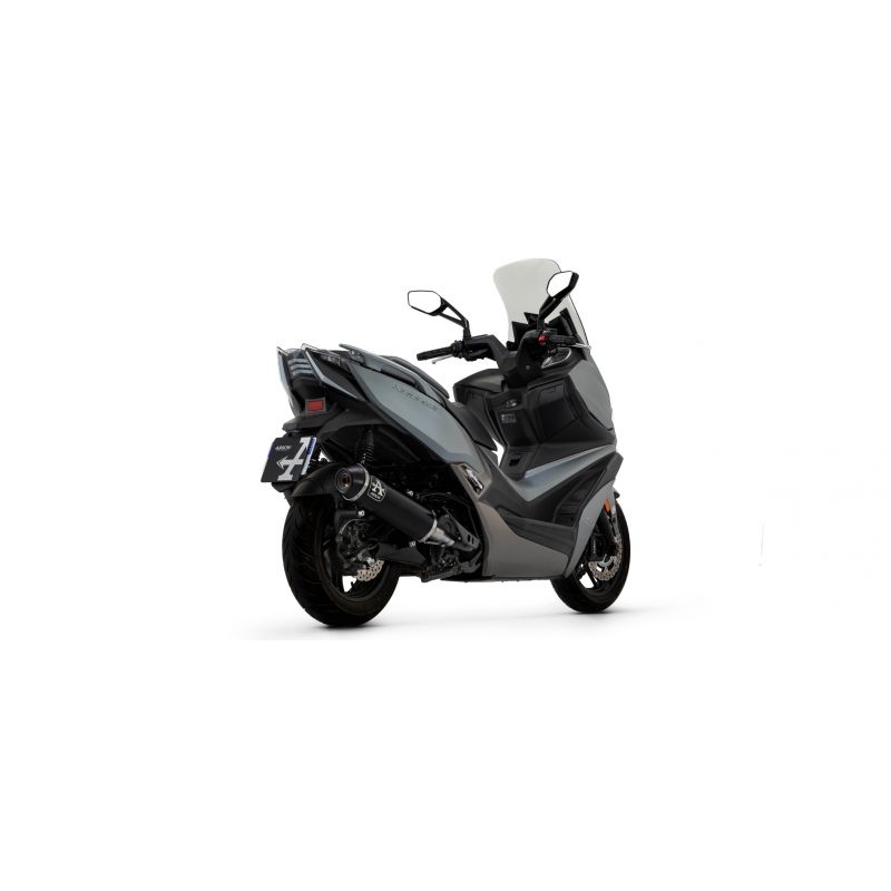 73522AKN Terminale Urban alluminio Dark" con fondello carby" Kymco XCITING 400i S 2021-2022 cc 