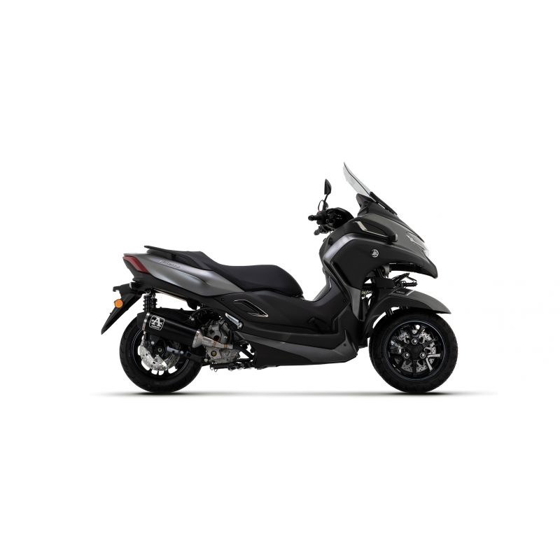 Terminale Urban alluminio Dark" con fondello "Dark" Yamaha Tricity 300 2021-2022  cc