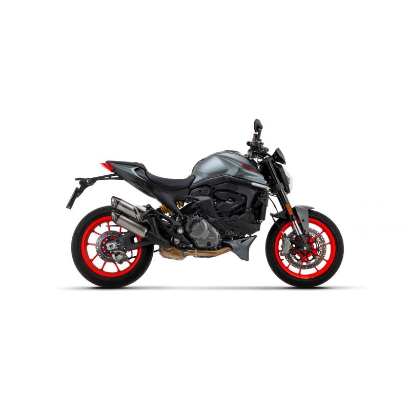 71939PRN Terminali Round-Sil in titanio Dark" (sup.+ inf.) con fondello carby" Ducati Monster 937