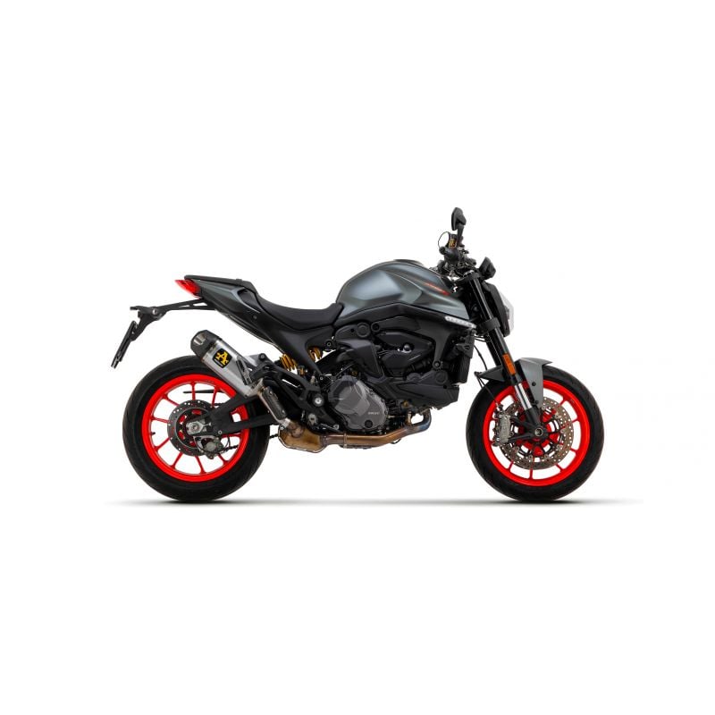71939PRN Terminali Round-Sil in titanio Dark" (sup.+ inf.) con fondello carby" Ducati Monster 937