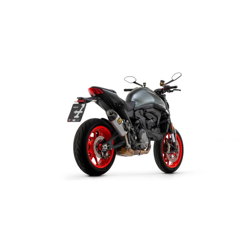 71939PRN Terminali Round-Sil in titanio Dark" (sup.+ inf.) con fondello carby" Ducati Monster 937