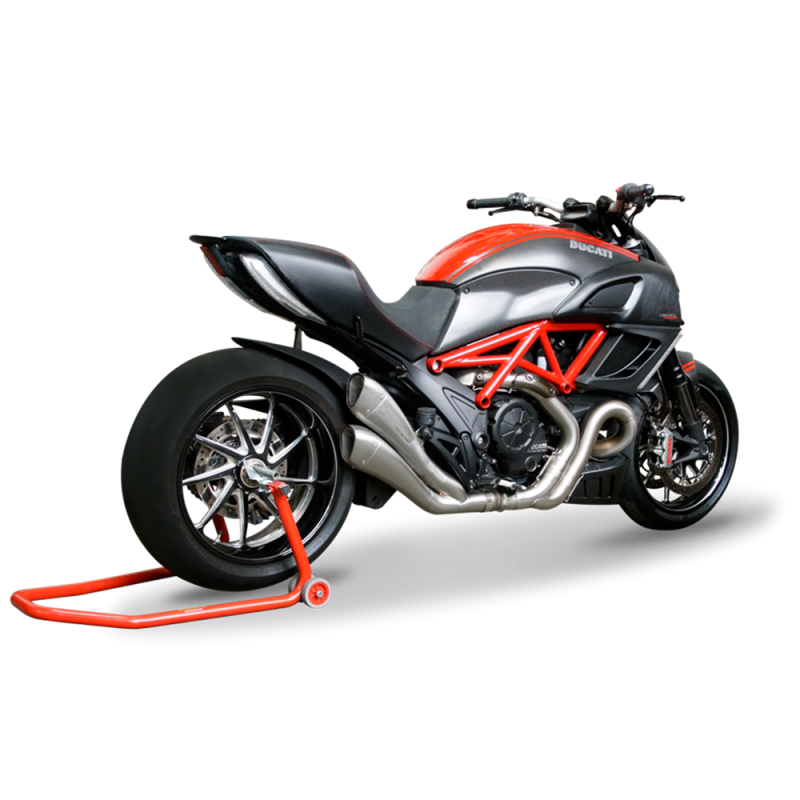 DUHY1002-AB COPPIA TERMINALI SCARICO HYDROFORM EVOLUTION LINE INOX SATINATO DUCATI DIAVEL OMOLOGATO 