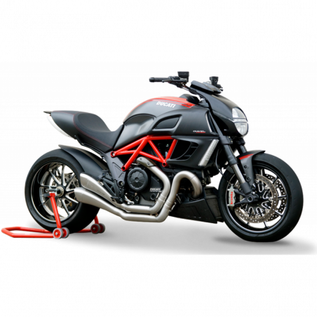 DUHY1003-AB LIGNE USINE HYDROFORME ECHAPPEMENT COUPLE SATIN ACIER INOXYDABLE DUCATI DIAVEL APPROUVÉ 