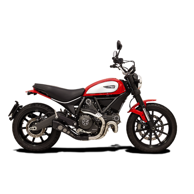 DUHY1010BLACK-AB TERMINALE HYDROFORM CLASSIC INOX NERO DUCATI SCRAMBLER OMOLOGATO  HP CORSE