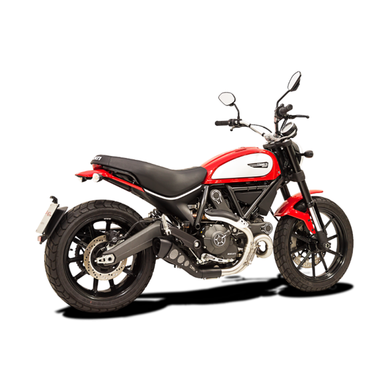DUHY1010BLACK-AB TERMINALE HYDROFORM CLASSIC INOX NERO DUCATI SCRAMBLER OMOLOGATO  HP CORSE
