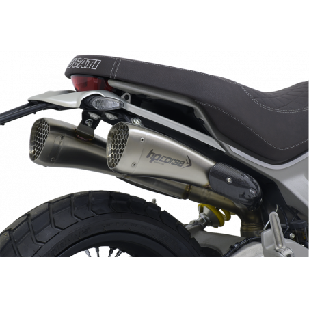 XDUHY20P11S-AAB HP CORSE HYDROFORM CORSA SHORT SATIN DUCATI SCRAMBLER 1100  HP CORSE