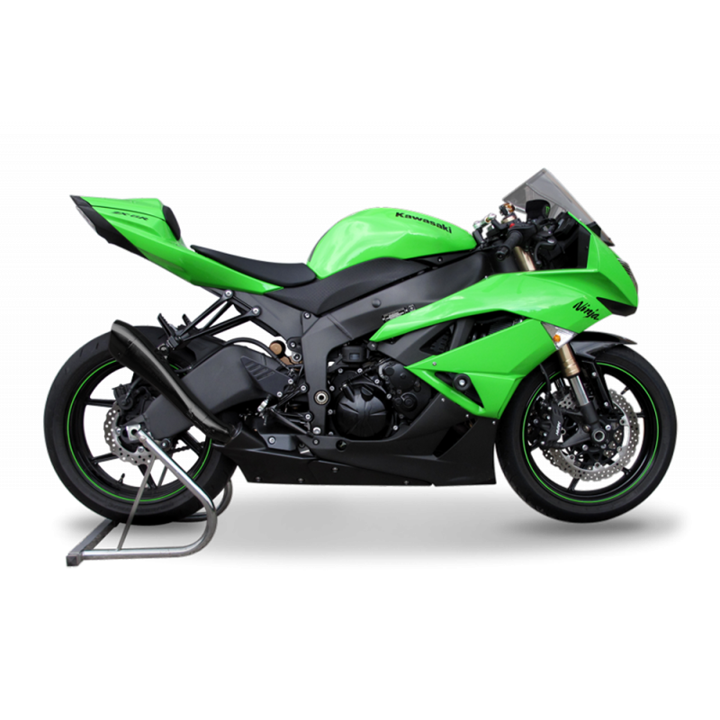 KAHY1023BLACK-AB TERMINALE HYDROFORM NERO KAWASAKI NINJA ZX-6R 600 2009-2015  HP CORSE