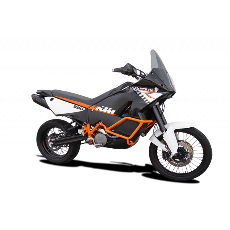 KTEVO3199B-AB COUPLE DE BORNES D'ECHAPPEMENT EVOXTREME INOX BLACK KTM 990 ADVENTURE / R APPROUVÉ 