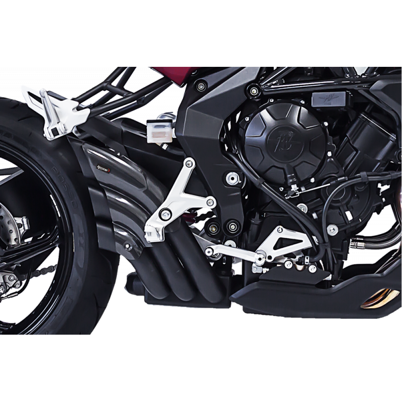 MV3HY1005BCG-A TERMINALE HYDROTRE NERO CARBONIO MV AGUSTA RIVALE 800 OMOLOGATO  HP CORSE