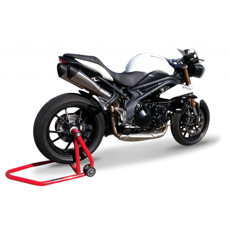 TREVO2603S-NN-AA COPPIA TERMINALI SCARICO EVOXTREME INOX SATINATO TRIUMPH SPEED TRIPLE 2011-2015