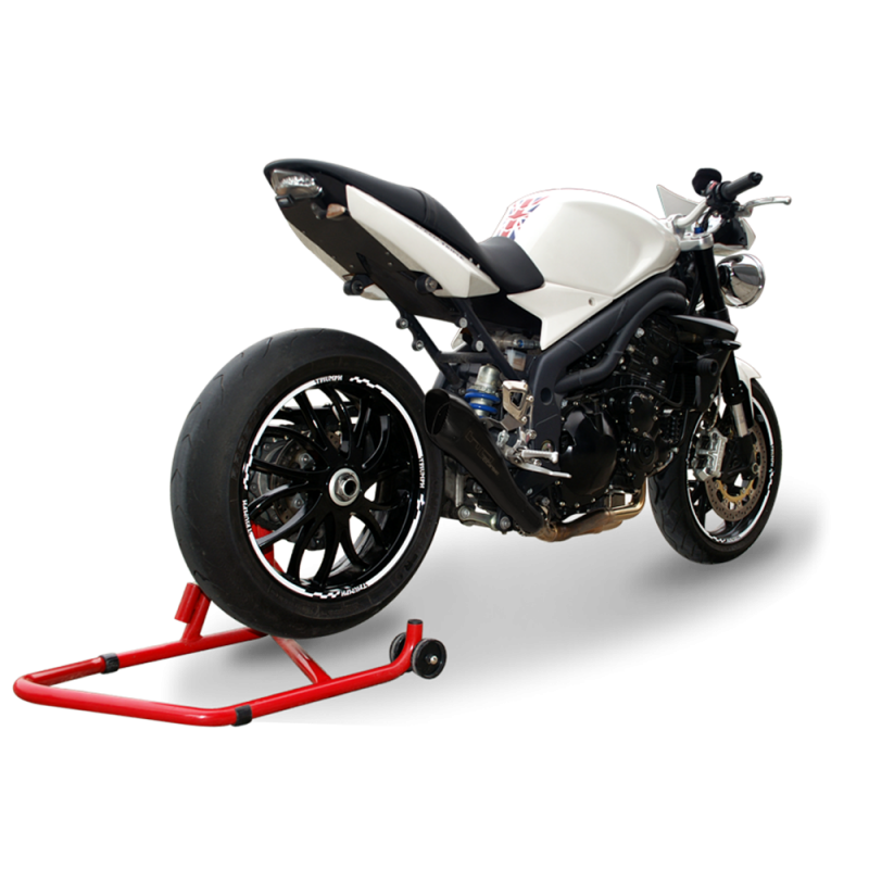 TRHY1003BLACK-N-AB TERMINALE HYDROFORM NERO TRIUMPH SPEED TRIPLE 2007-2010 OMOLOGATO  HP CORSE