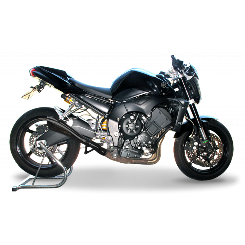 YAHY1010BLACK-AC TERMINALE HYDROFORM NERO CATALIZZATO YAMAHA FZ1 / FZ1 FAZER 2006-2015 OMOLOGATO 