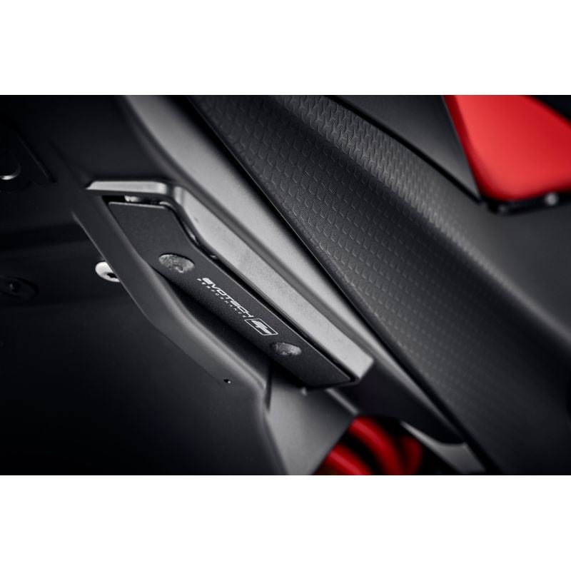 PRN015270-03 Aprilia Tuono 660 Factory 2022+ Staffe Rimozione Pedane  Evotech-performance