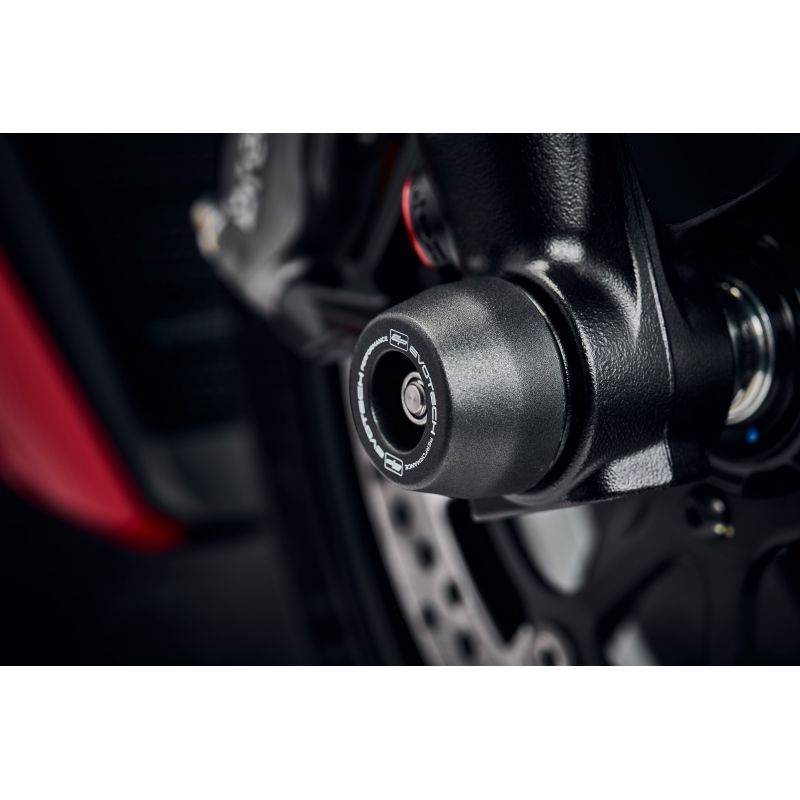 PRN011716-38 EP Front Spindle Bobbins - Ducati Streetfighter V2 (2022+)  Evotech-performance