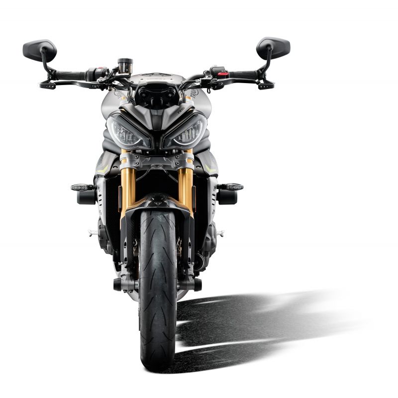 PRN013104-015485-01 Kit de protection de fourche avant et arrière Triumph Speed Triple RS 2021+ Evot