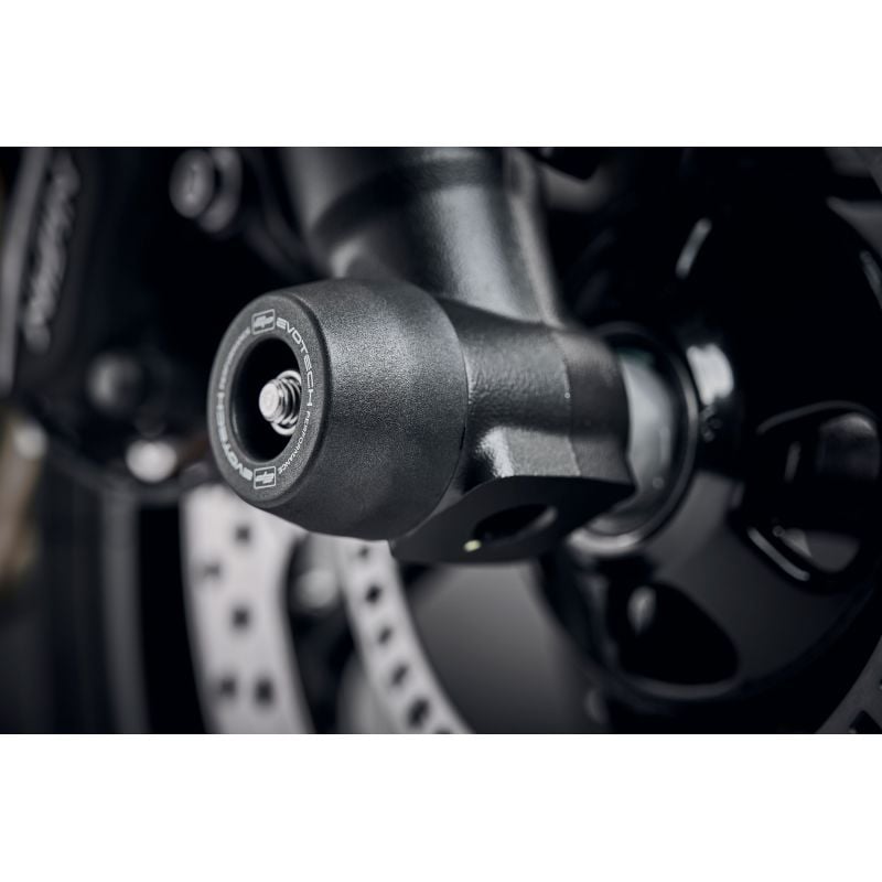 PRN013712-015348-01 Kit de protection de fourche avant et arrière Triumph Trident 2021+ Evotech-perf