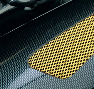 carbon look con griglia oro - 580
