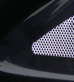 noir brillant avec maille argentée - 603